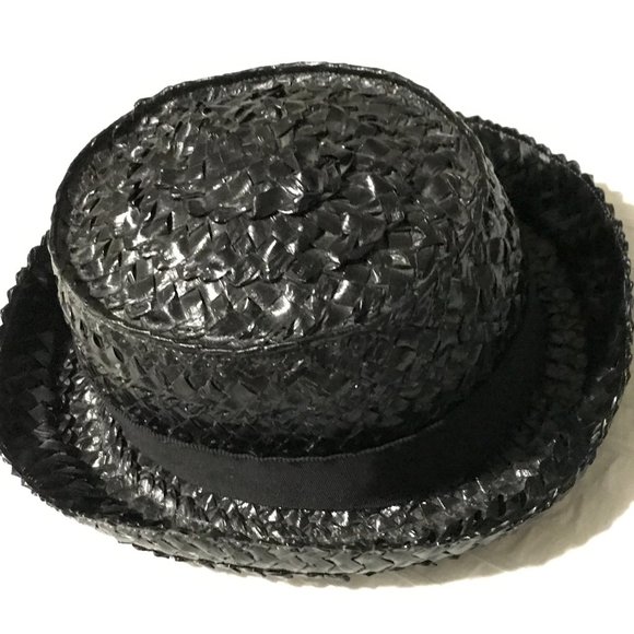 Authentic Vintage CHANEL Fedora Straw Hat - Picture 4 of 5